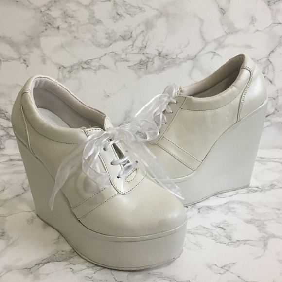 bridal platform sneakers